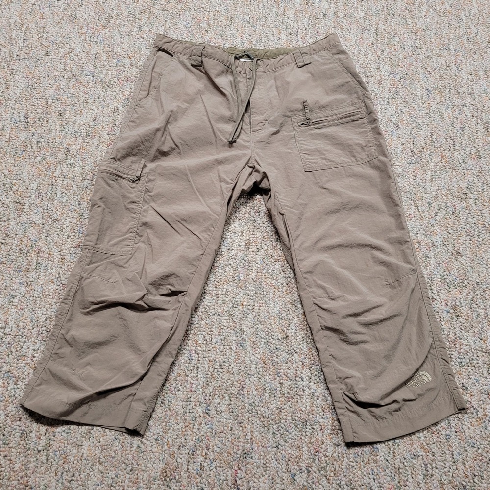 The‎ North Face Hiking Pants Womens 6 Tan Cargo Cropped Nylon Outdoor Gorpcore